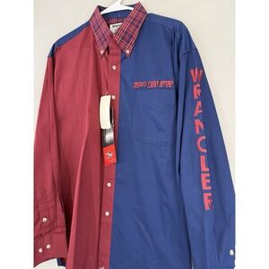 Wrangler PBR Shirt Men's Large Rodeo Bull Riding Embroidered NWT